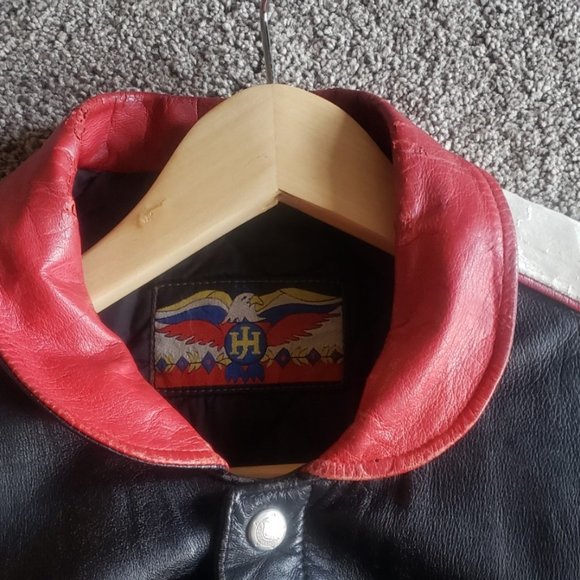 Very Rare Jeff Hamilton Leather Indian Motorcycle Jacket from the 80's - Picture 2 of 12